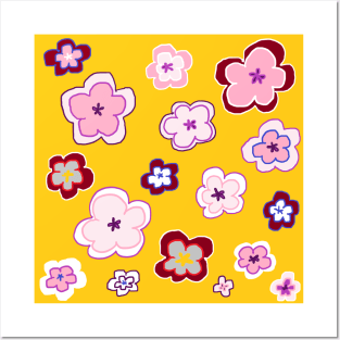 My garden full of flowers, Flower patterns Posters and Art